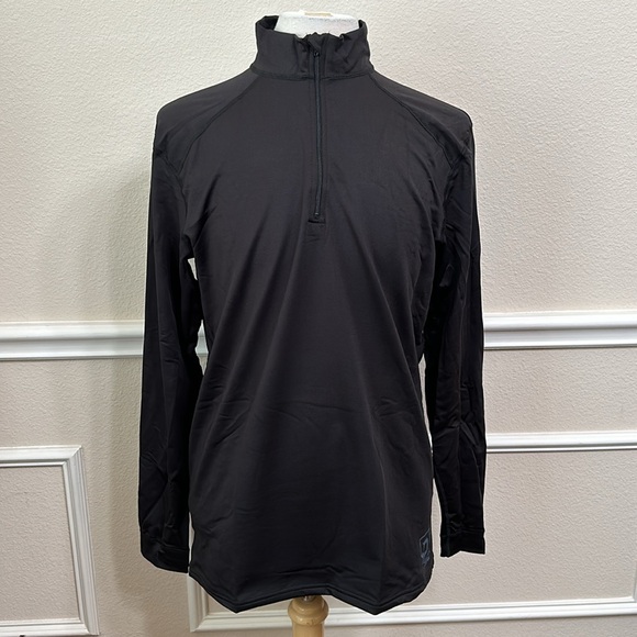 PolarMax 4.0 HEAVYWEIGHT ZIP MOCK - Black - Picture 5 of 14